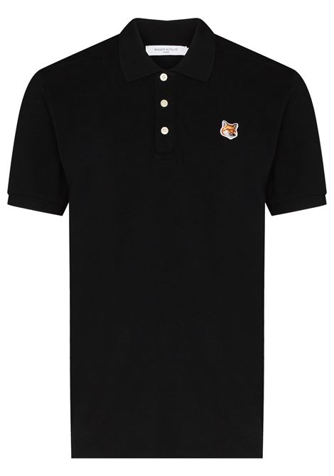 polo fox head patch regular uomo nera MAISON KITSUNÉ | LM00208KJ7002P199